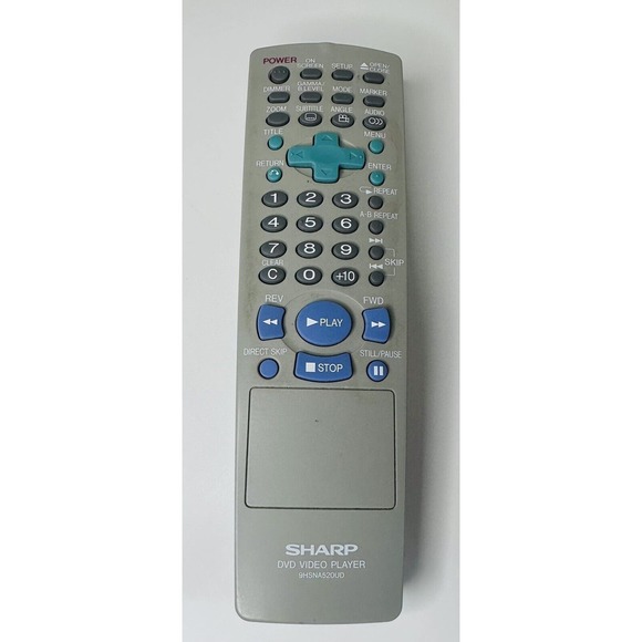 SHARP DVD Video Player Remote Control 9HSNA52OUD Tested and Works Great! - Picture 1 of 4